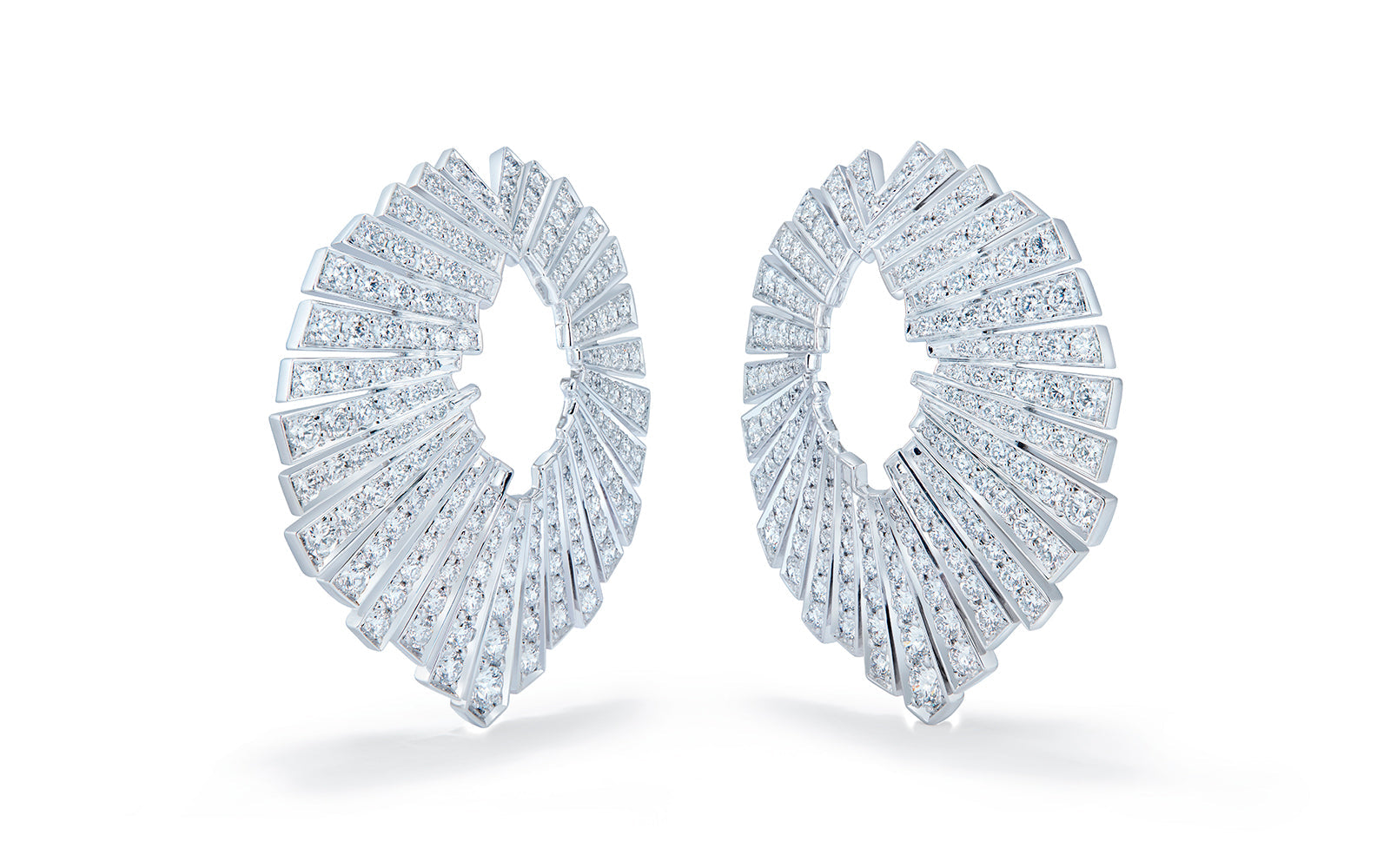 2.92ct D Flawless Diamanten Ohrringe eingefasst in 18 Karat Weissgold