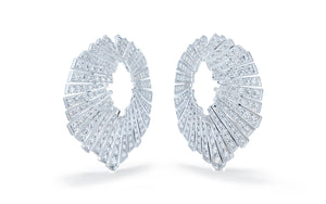 2.92ct D Flawless Diamanten Ohrringe eingefasst in 18 Karat Weissgold