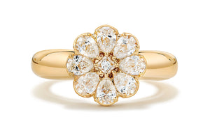 1.31ct D Flawless Diamanten Ring eingefasst in 18 Karat Gelbgold
