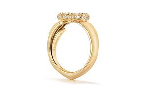 1.31ct D Flawless Diamanten Ring eingefasst in 18 Karat Gelbgold