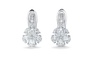 1.54ct D Flawless Diamanten Ohrringe eingefasst in 18 Karat Weissgold