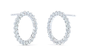 2.12ct D Flawless Diamanten Ohrringe eingefasst in 18 Karat Weissgold