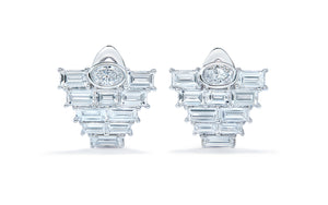 2.64ct D Flawless Diamanten Ohrringe eingefasst in 18 Karat Weissgold