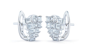 2.64ct D Flawless Diamanten Ohrringe eingefasst in 18 Karat Weissgold