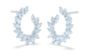 2.60ct D Flawless Diamanten Ohrringe eingefasst in 18 Karat Weissgold