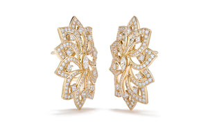 2.16ct D Flawless Diamanten Ohrringe eingefasst in 18 Karat Gelbgold