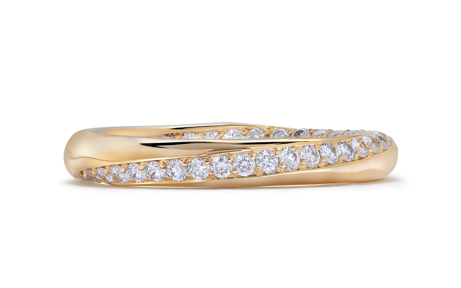 0.32ct D Flawless Diamanten Ring eingefasst in 18 Karat Gelbgold