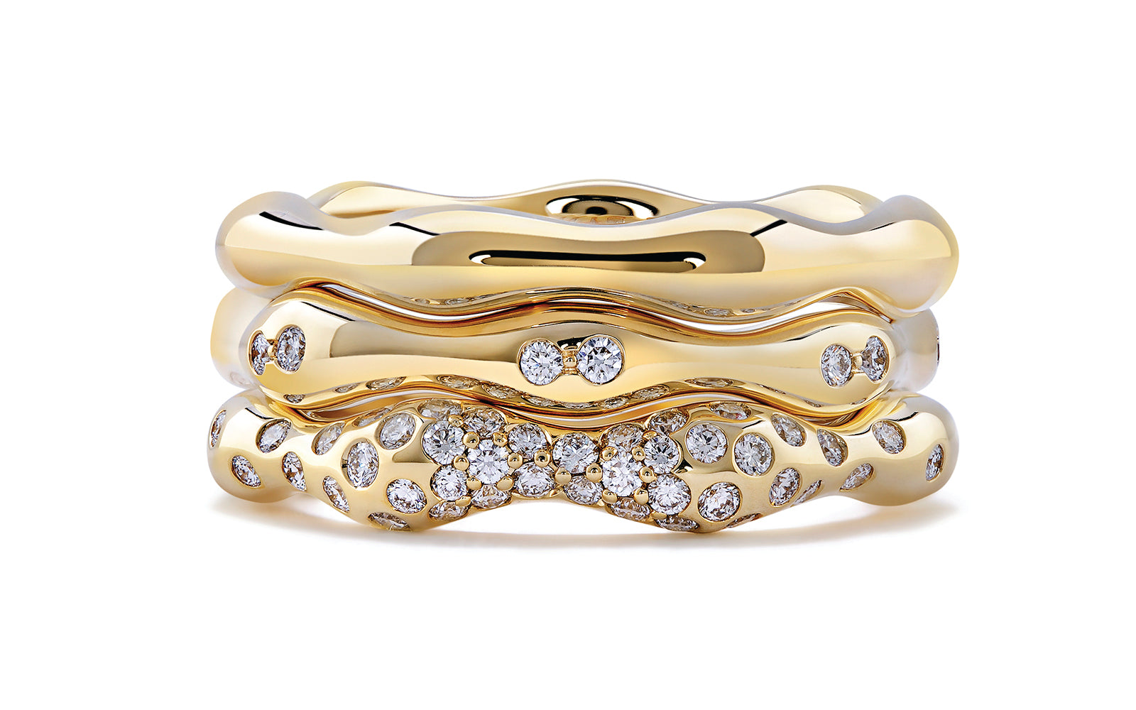 0.44ct D Flawless Diamanten Ring eingefasst in 18 Karat Gelbgold