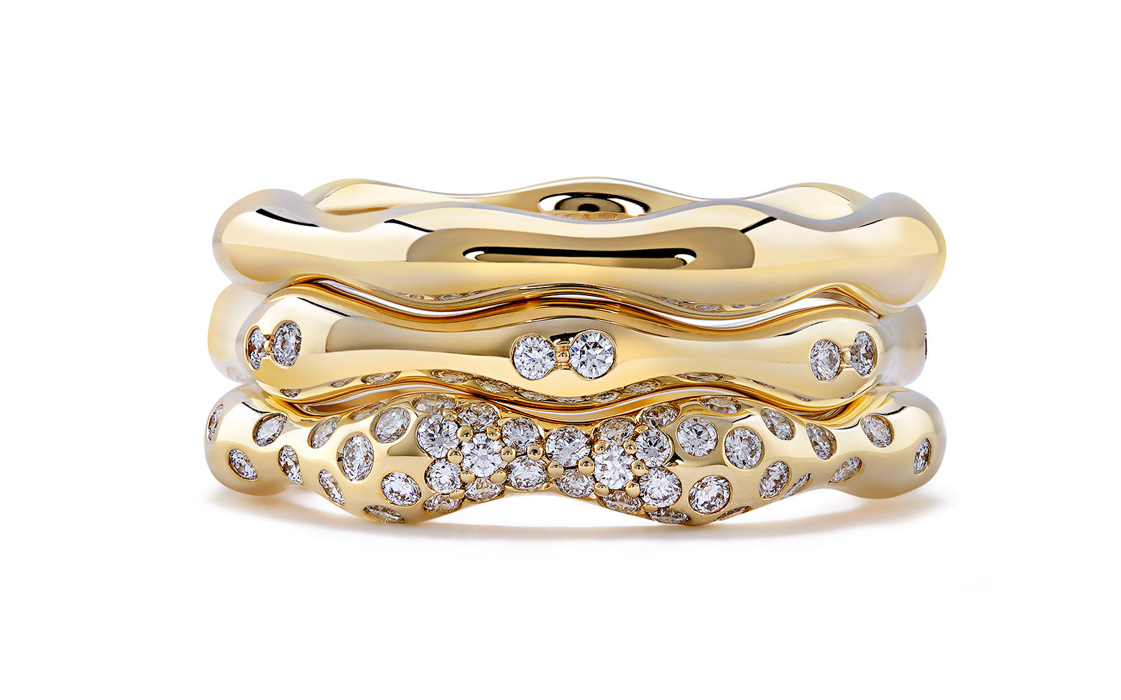 0.44ct D Flawless Diamanten Ring eingefasst in 18 Karat Gelbgold