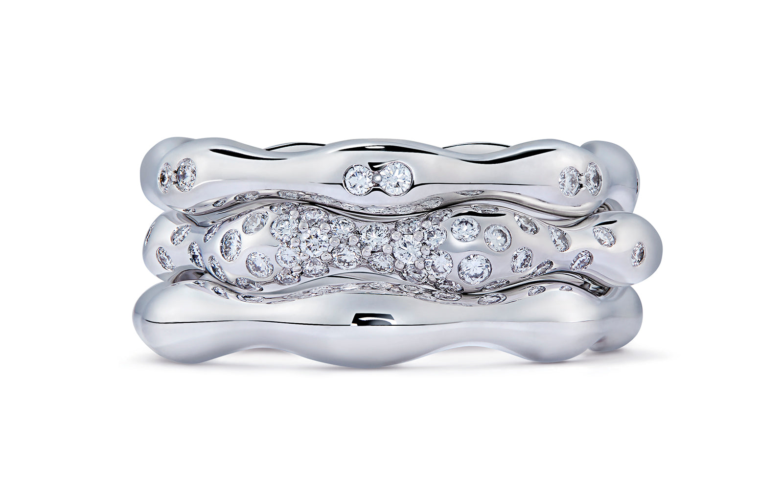 0.44ct D Flawless Diamanten Ring eingefasst in 18 Karat Weissgold