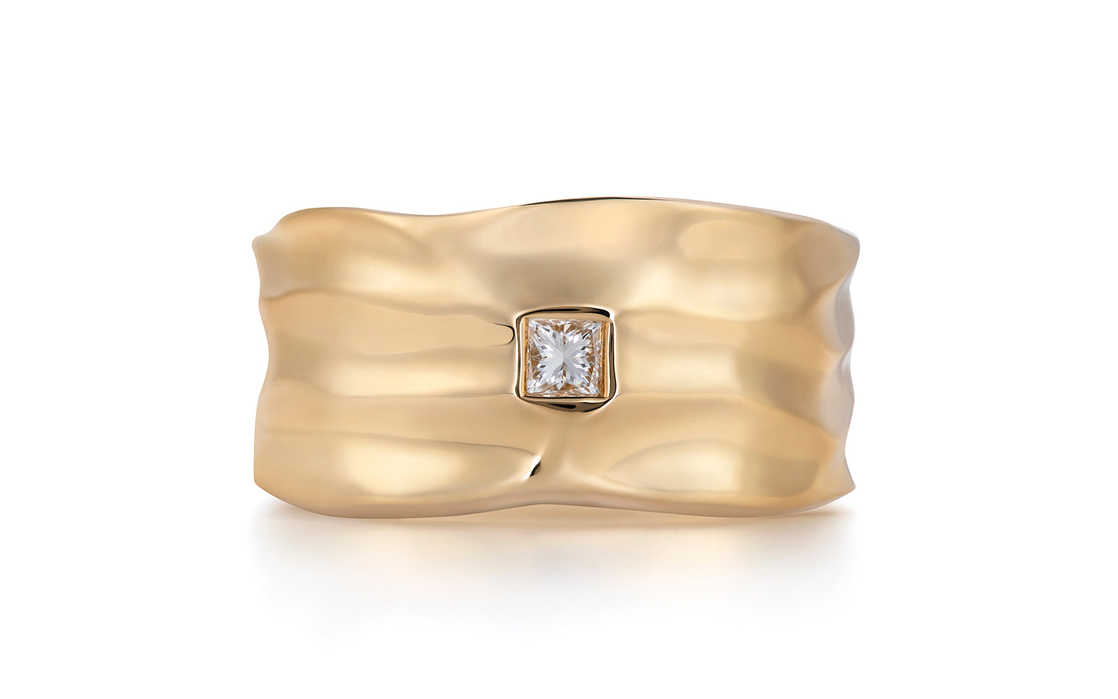 0.15ct D Flawless Diamanten Ring eingefasst in 18 Karat Gelbgold