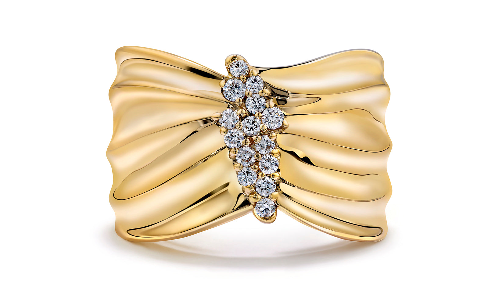 0.23ct D Flawless Diamanten Ring eingefasst in 18 Karat Gelbgold