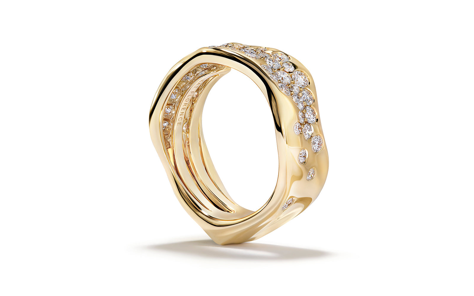 Galaxy 1.43ct D Flawless Diamanten Ring, eingefasst in 18 Karat Gelbgold