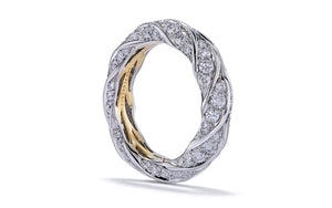 Kat Florence ct D Flawless Diamanten Ring eingefasst in Platin