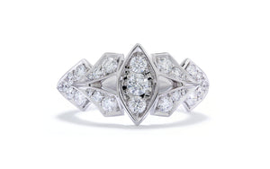 0.86ct D Flawless Diamanten Ring, eingefasst in 18 Karat Weissgold