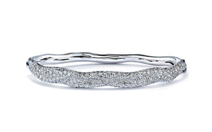 3.57ct D Flawless Diamanten Armreif eingefasst in Platin