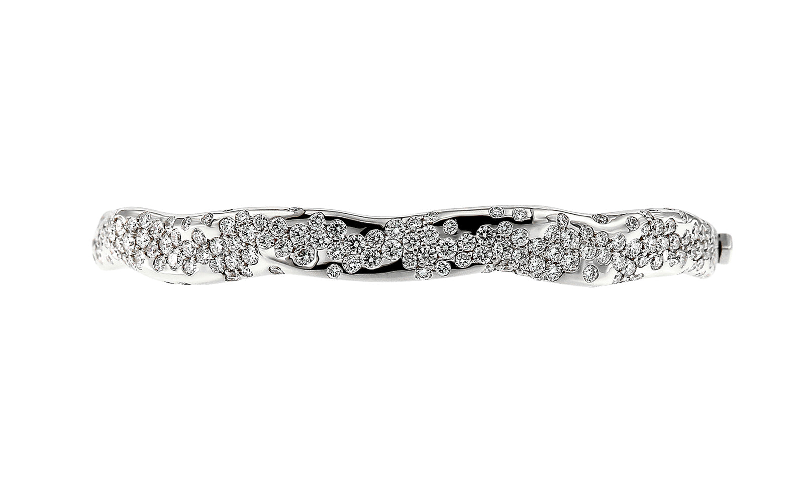 2.29ct D Flawless Diamanten Armreif eingefasst in 18 Karat Weissgold