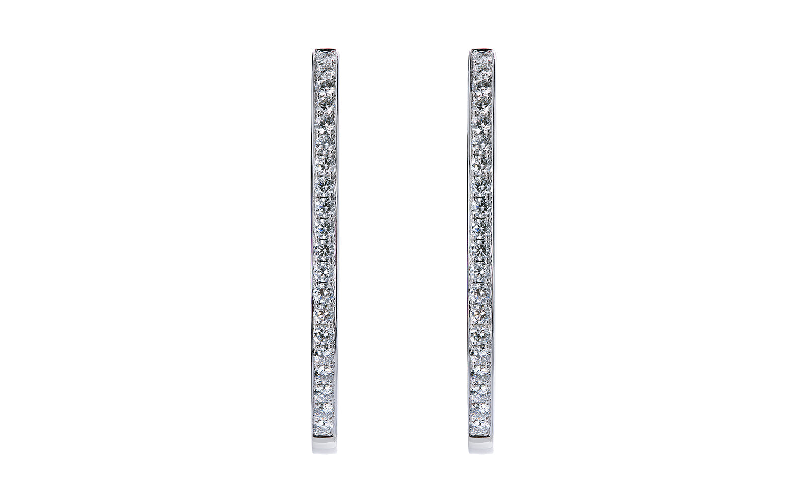 0.80ct D Flawless Diamanten Ohrringe eingefasst in 18 Karat Weissgold