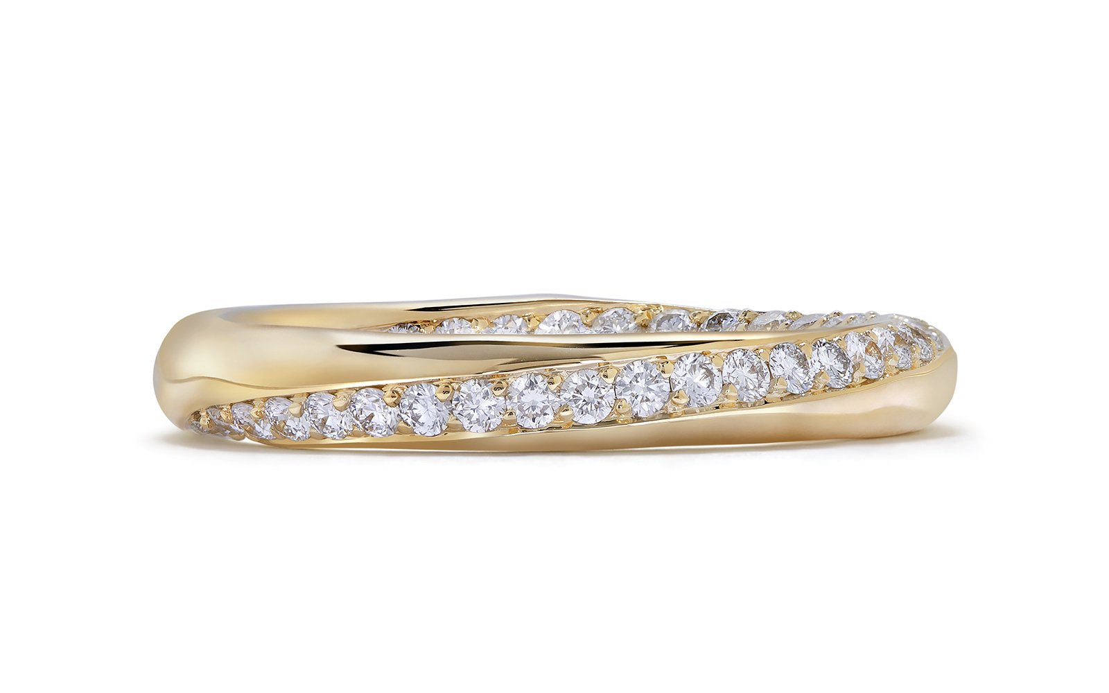 0.44ct D Flawless Diamanten Ring eingefasst in 18 Karat Gelbgold