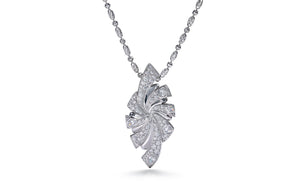 2ct D Flawless Diamanten Halskette, eingefasst in 18 Karat Weissgold