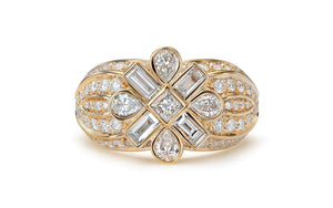 Kat Florence D Flawless Diamanten Ring eingefasst in 18 Karat Gelbgold