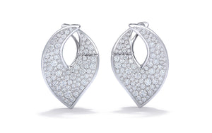 3.06ct D Flawless Diamanten Ohrringe eingefasst in 18 Karat Weissgold