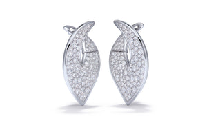 3.06ct D Flawless Diamanten Ohrringe eingefasst in 18 Karat Weissgold