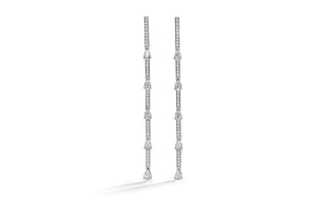 2.02ct D Flawless Diamanten Ohrringe eingefasst in 18 Karat Weissgold