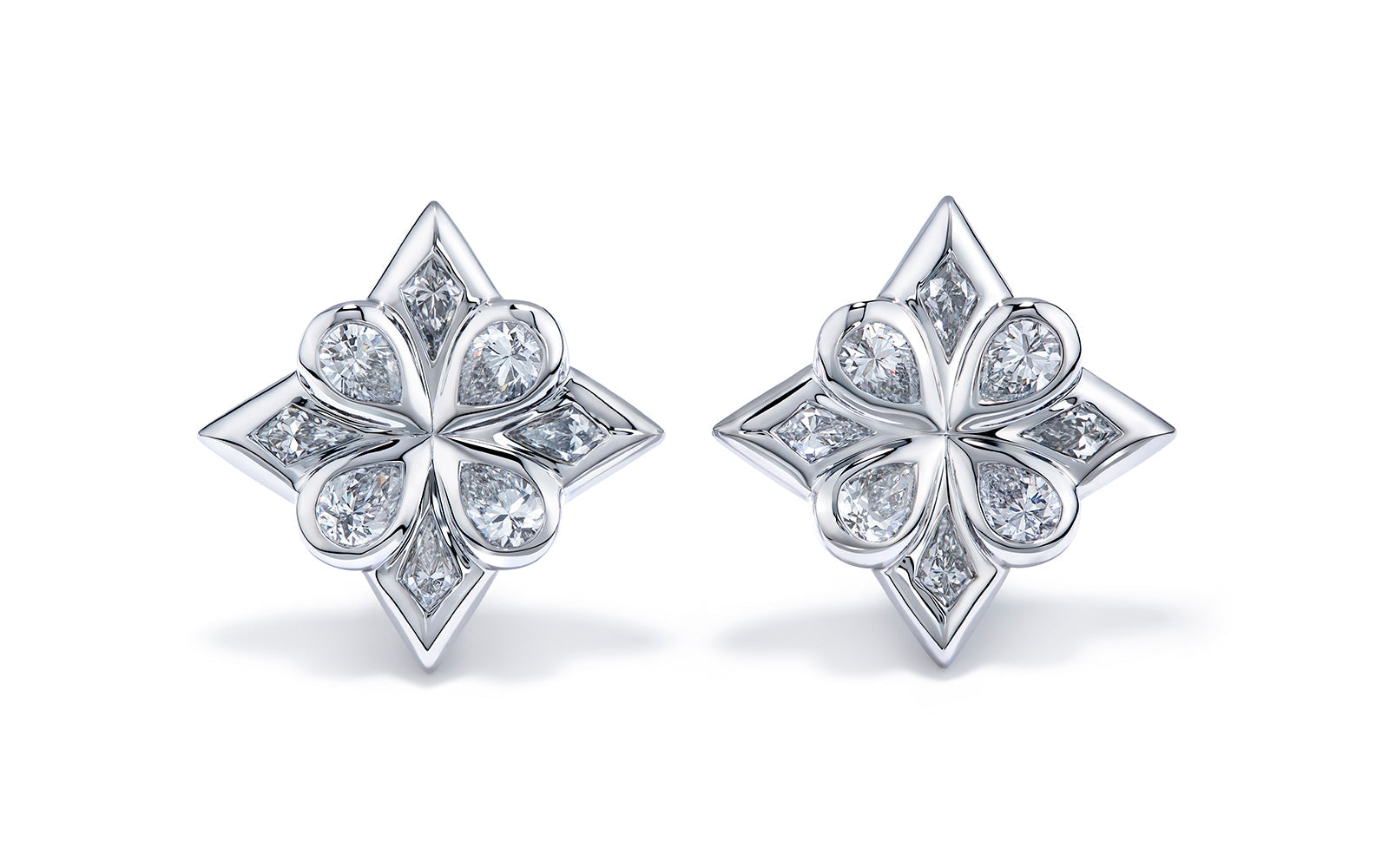 Starstruck 1.90ct D Flawless Diamanten Ohrringe eingefasst in 18 Karat Weissgold