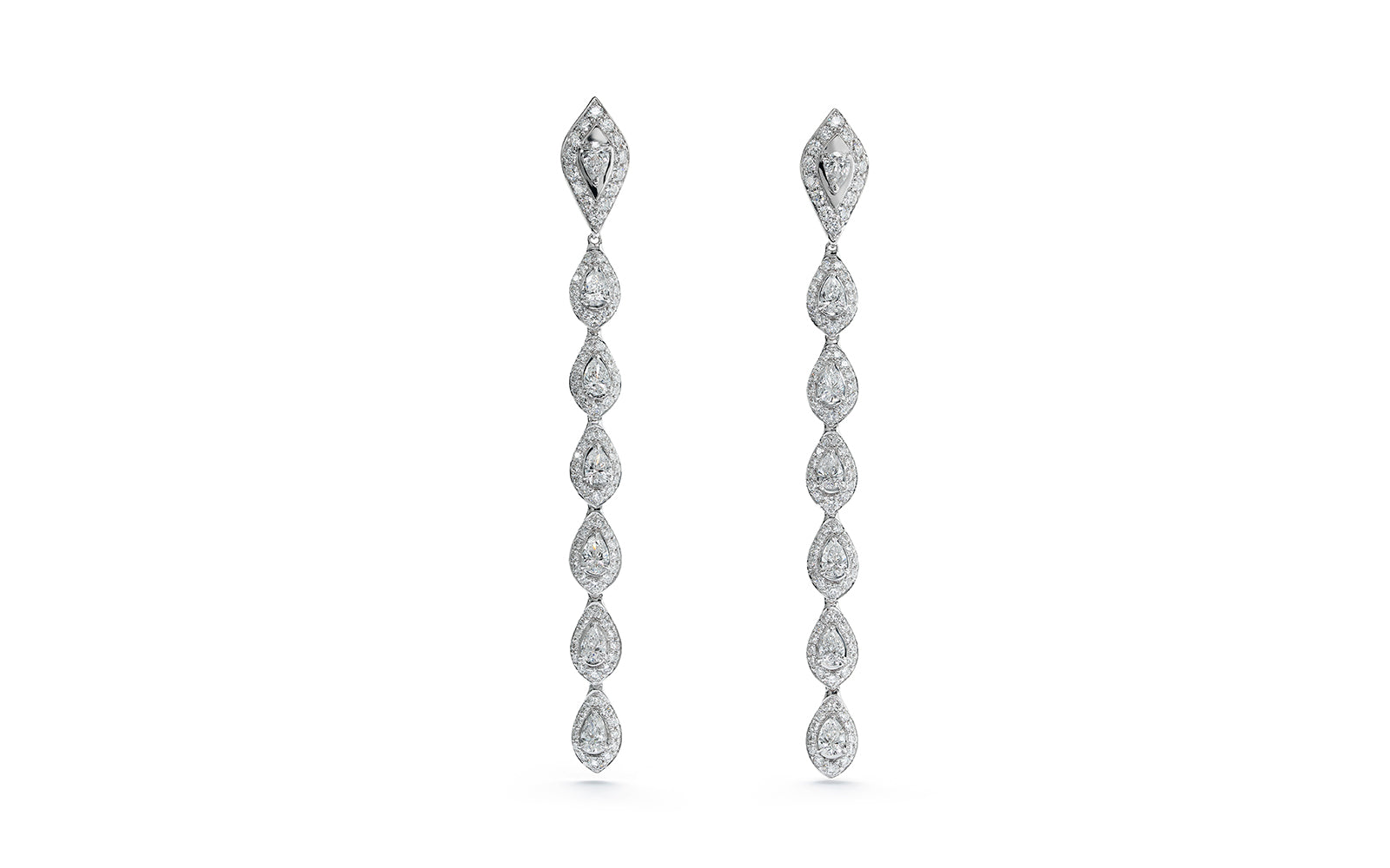 4.60ct D Flawless Diamanten Ohrringe eingefasst in 18 Karat Weissgold