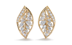 1.40ct D Flawless Diamanten Ohrringe eingefasst in 18 Karat Gelbgold
