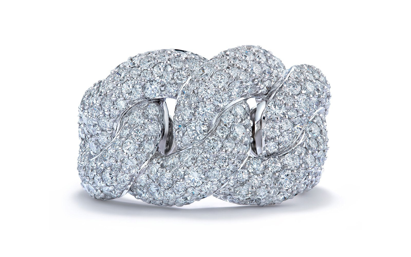 3.98ct D Flawless Diamanten Ring eingefasst in 18 Karat Weissgold
