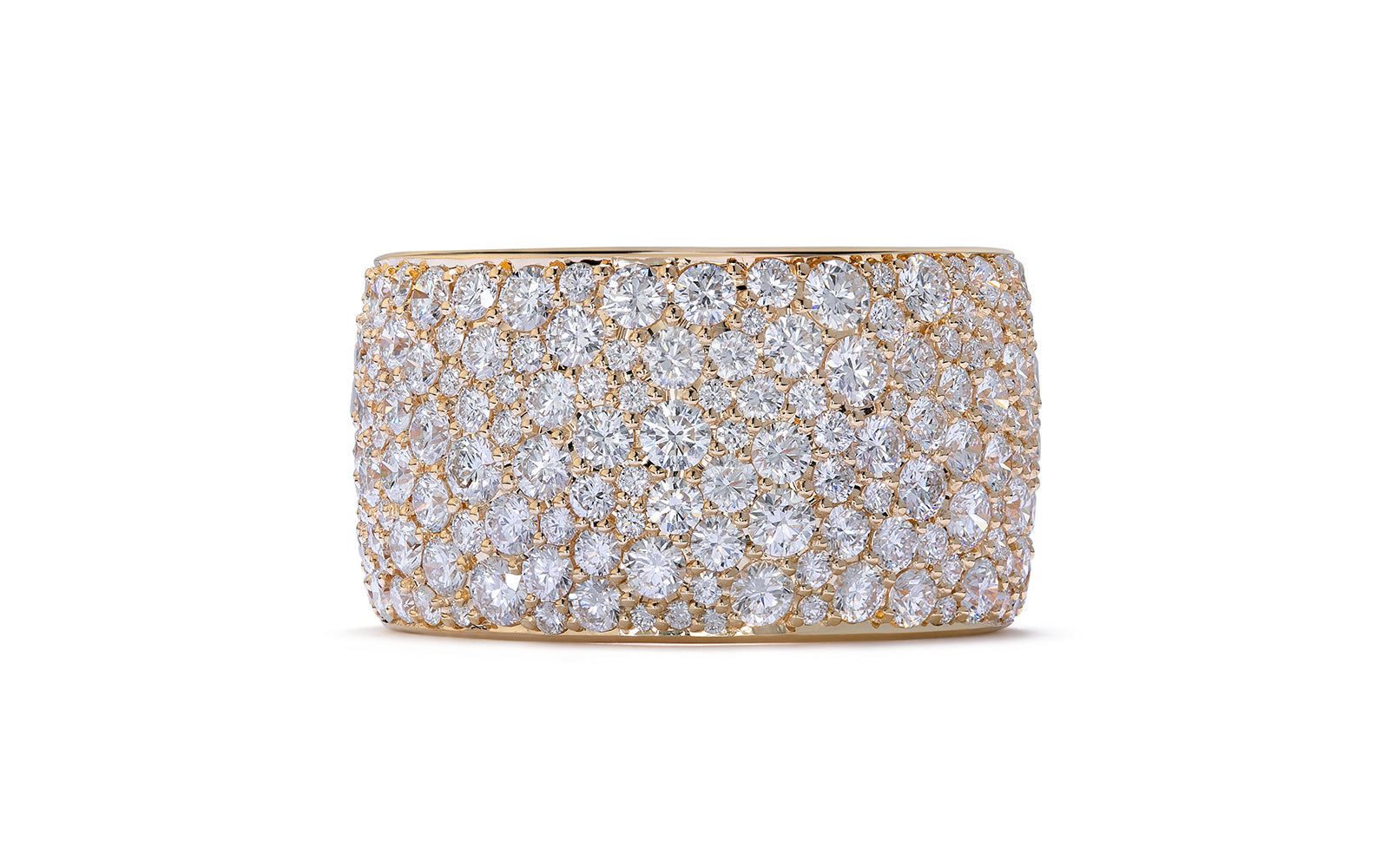 5.38ct D Flawless Diamanten Ring eingefasst in 18 Karat Gelbgold