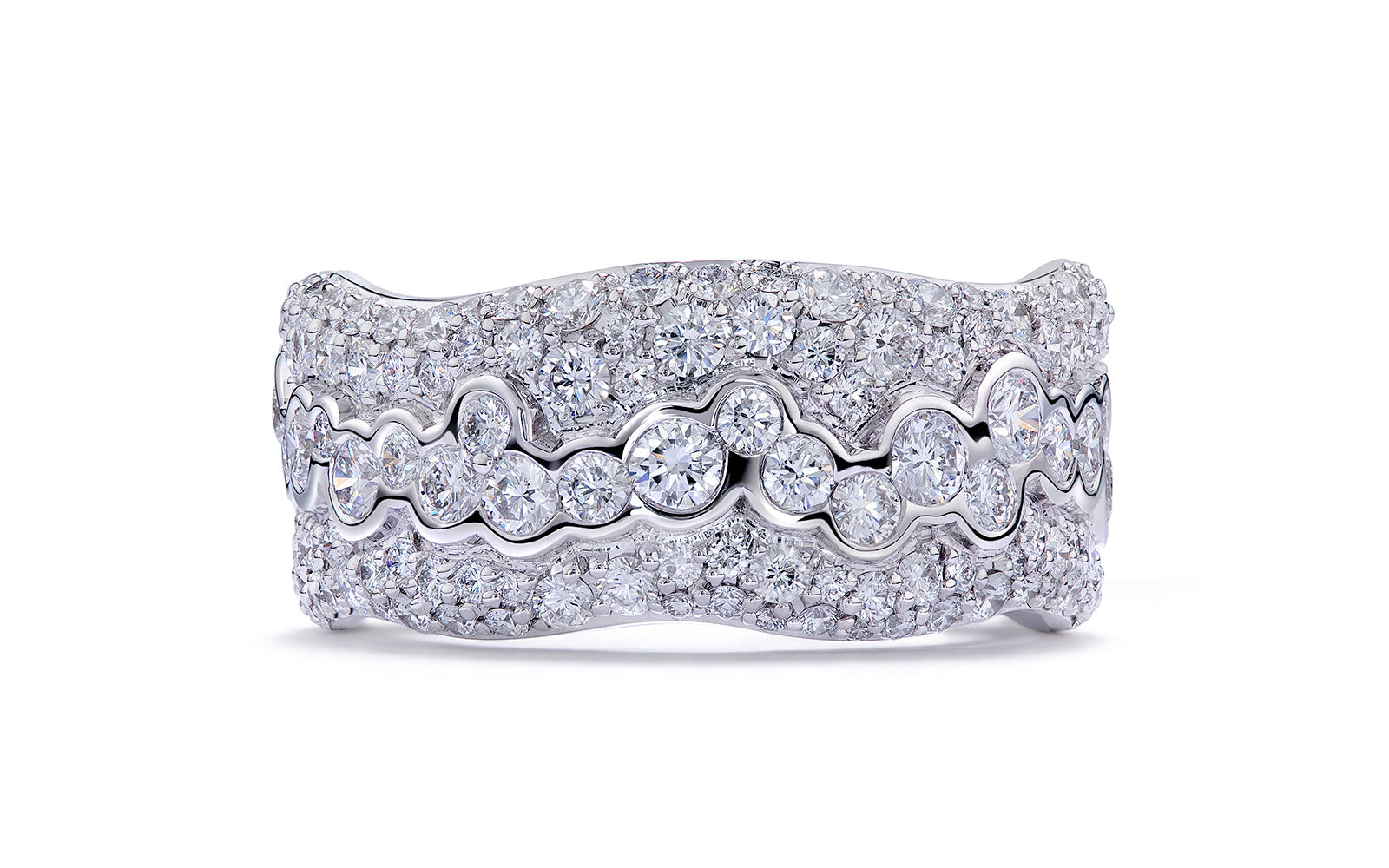 3.48ct D Flawless Diamanten Ring eingefasst in 18 Karat Weissgold