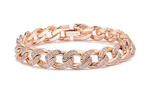 2.57ct D Flawless Diamanten Armband, eingefasst in 18 Karat Rosegold