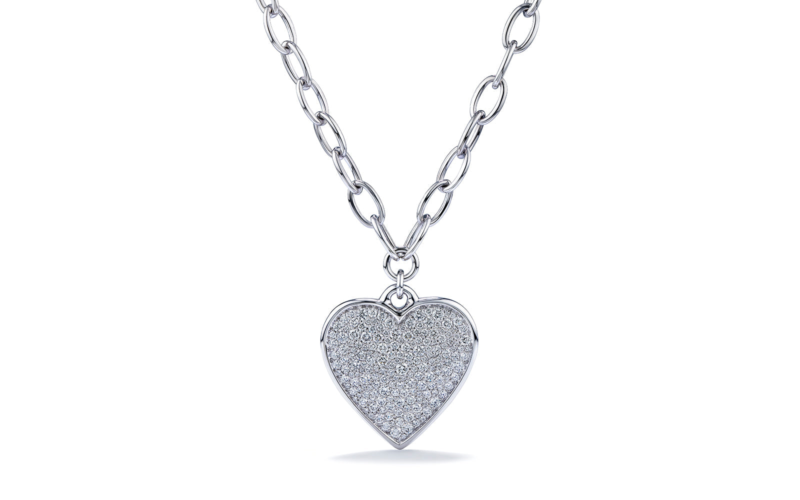 2.77ct D Flawless Diamanten Halskette eingefasst in 18 Karat Weissgold