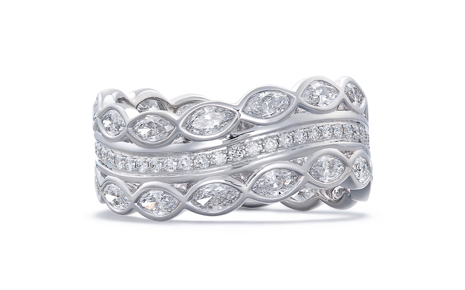 2.20ct D Flawless Diamanten Ring eingefasst in 18 Karat Weissgold
