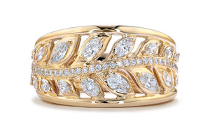 1.35ct D Flawless Diamanten Ring eingefasst in 18 Karat Gelbgold