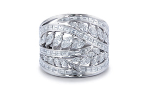 3.61ct D Flawless Diamanten Ring eingefasst in 18 Karat Weissgold