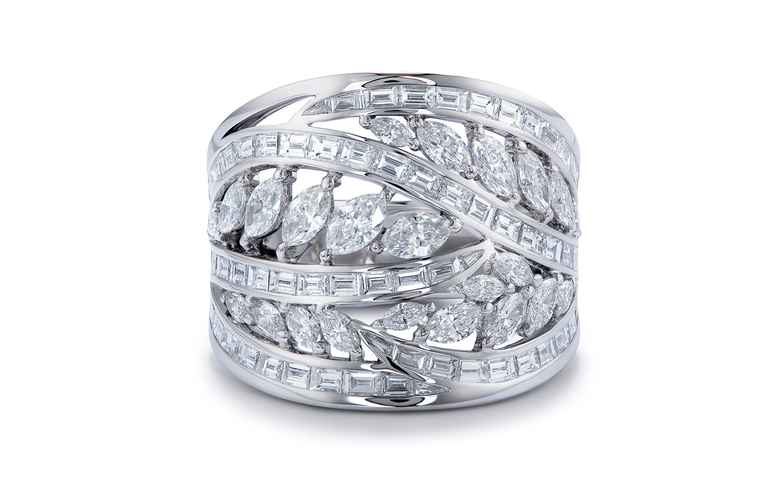 3.61ct D Flawless Diamanten Ring eingefasst in 18 Karat Weissgold