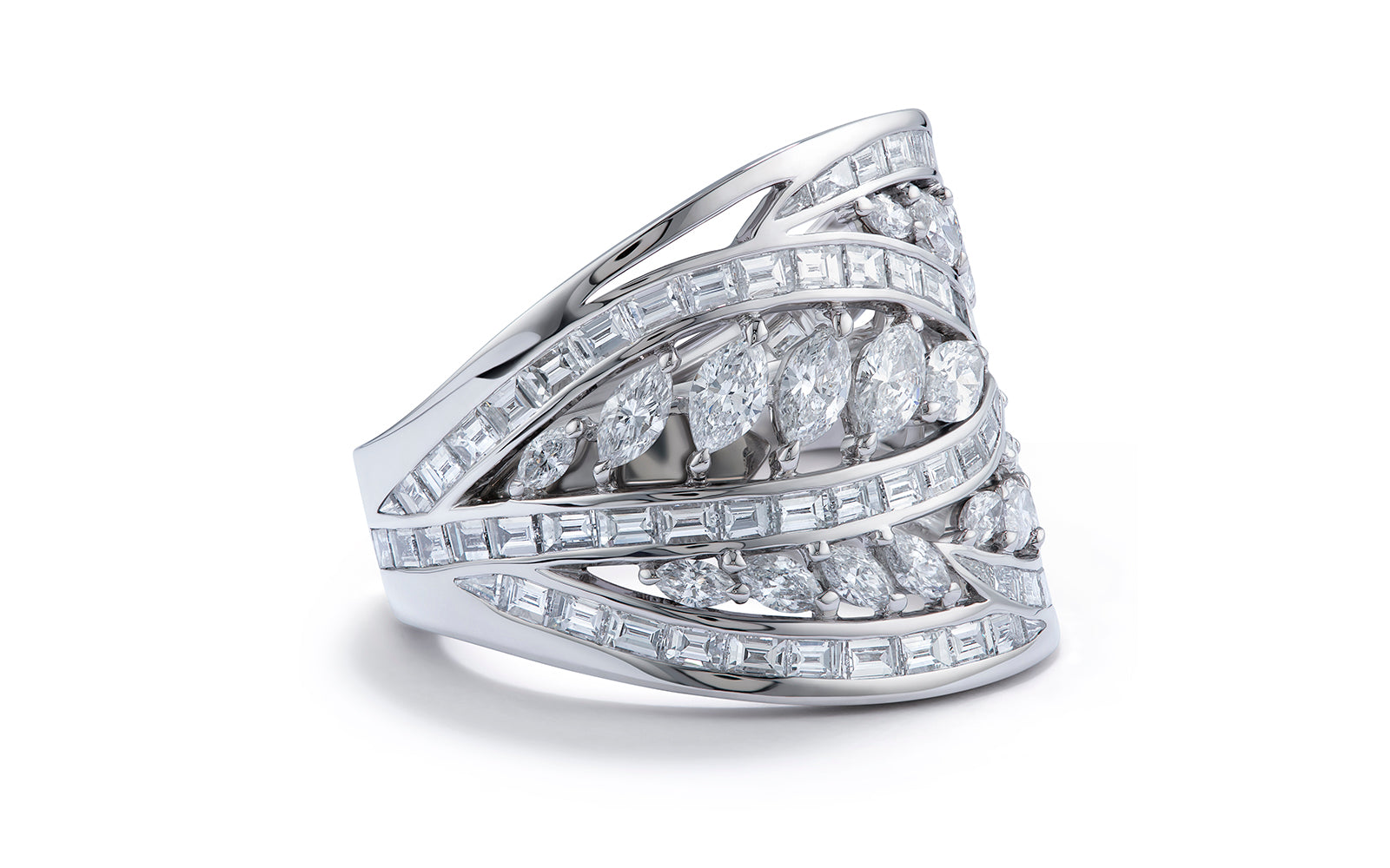 3.61ct D Flawless Diamanten Ring eingefasst in 18 Karat Weissgold