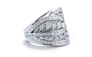 3.61ct D Flawless Diamanten Ring eingefasst in 18 Karat Weissgold