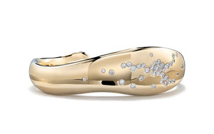 Kat Florence D Flawless Diamanten Armreif eingefasst in 18 Karat Gelbgold