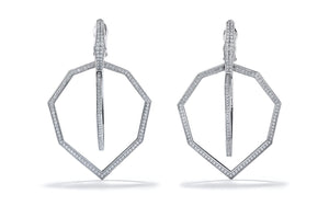 1.26ct D Flawless Diamanten Ohrringe eingefasst in 18 Karat Weissgold
