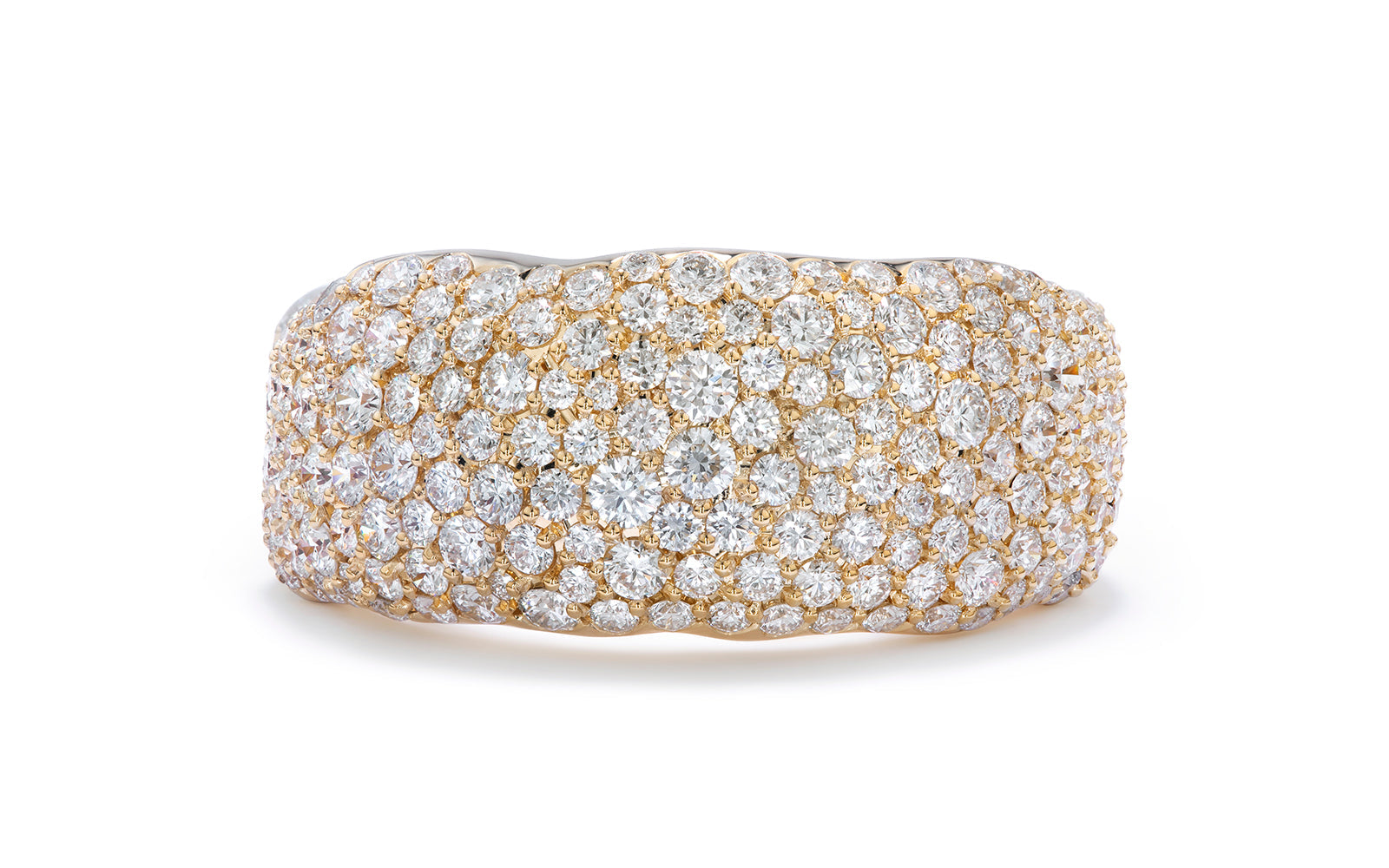 Snow Capped 2.25ct D Flawless Diamanten Ring eingefasst in 18 Karat Gelbgold