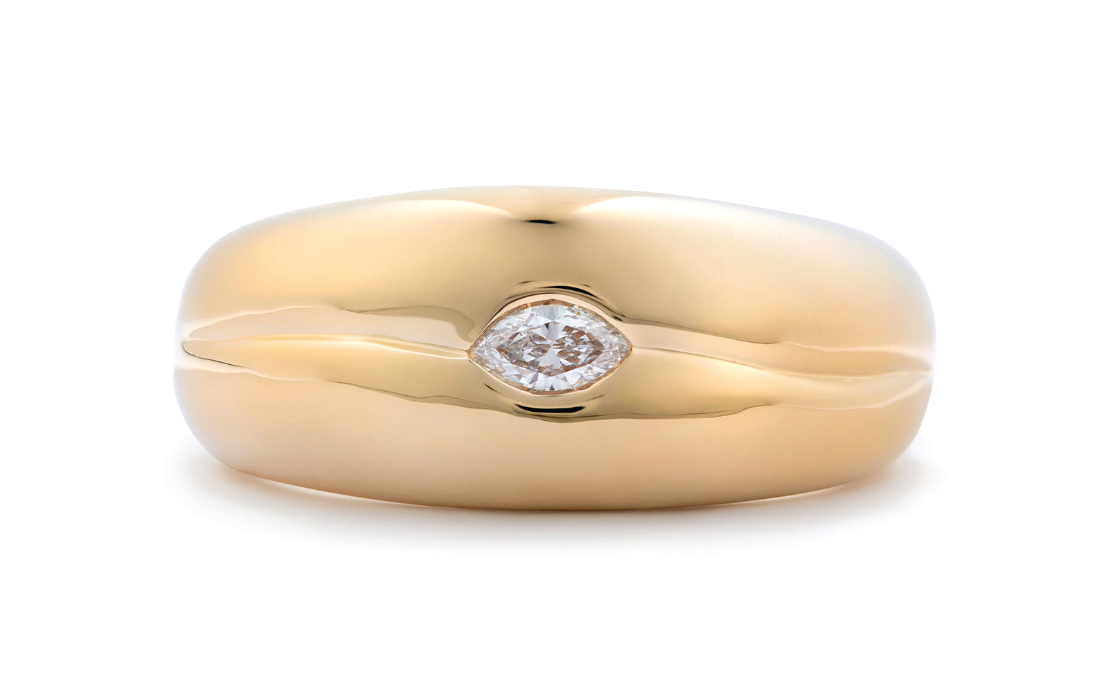 0.12ct D Flawless Diamanten Ring eingefasst in 18 Karat Gelbgold