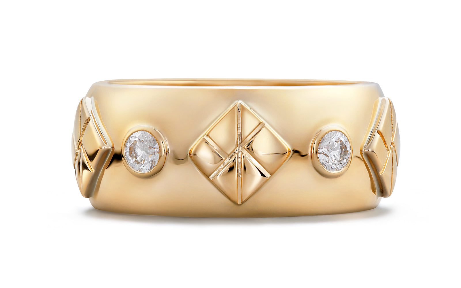 The Kat 0.40ct D Flawless Diamanten Ring eingefasst in 18 Karat Gelbgold