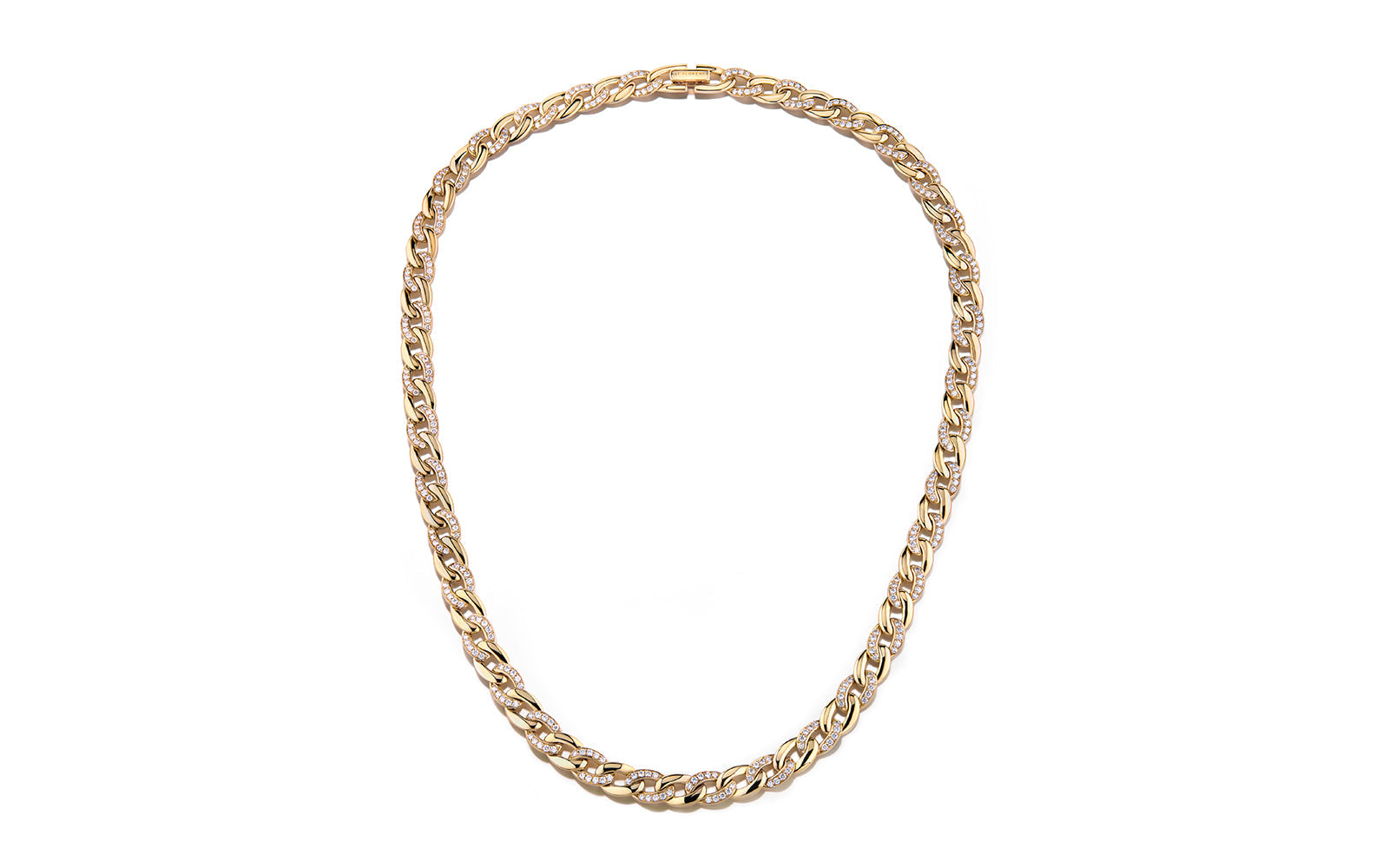 5.17ct D Flawless Diamanten Halskette eingefasst in 18 Karat Gelbgold