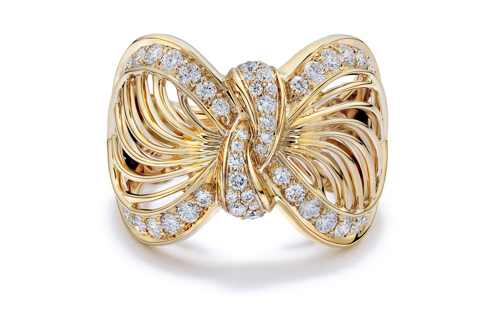 1.20ct D Flawless Diamanten Ring eingefasst in 18 Karat Gelbgold