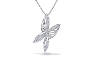 1.23ct D Flawless Diamanten Halskette, eingefasst in 18 Karat Weissgold